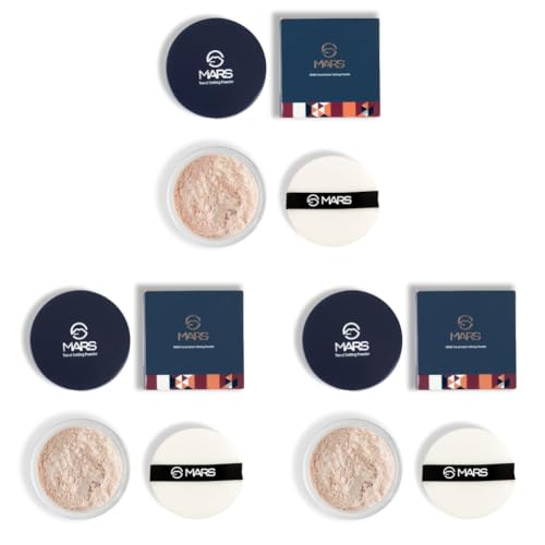 Image of MARS Trend Setting Loose Powder | Lightweight & Long Lasting | Ultra Fine Setting Powder for Face Makeup (8.0 gm) (04-Brighening) (Pack of 3)
