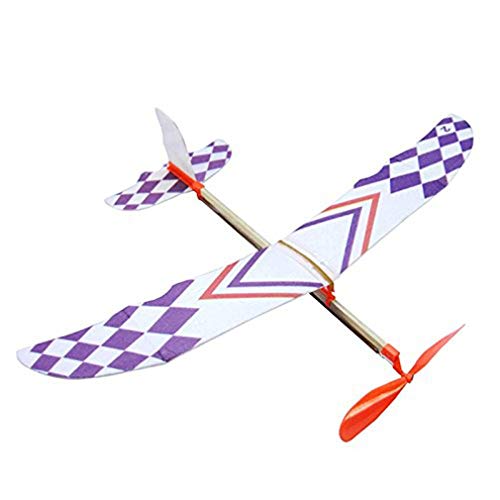 Fliyeong Banda de goma Elástica Powered Flying Planeador Avión Modelo DIY Juguete para Niños Práctico y Popular Cover