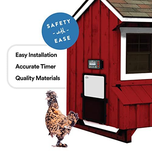 Manna Pro Harris Farms Automatic Chicken Coop Door, Auto Chicken Door for Backyard Coops, Battery Operated, Weather-Resistant, Easy Install Automatic Coop Door by Manna Pro - Image 4