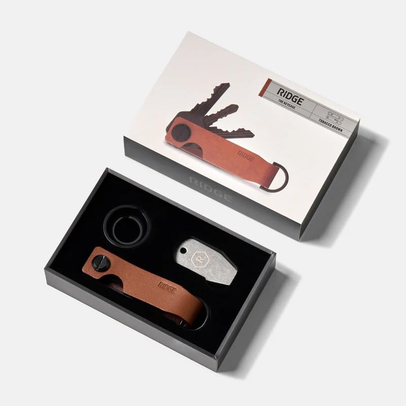 Image of The Ridge Key Organizer - Compact Metallic Key Holder, Minimalist Innovative Keyholder, Smart Keychain Secures 2-6 Keys