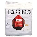 Tassimo Gevalia Espresso, Kaffee, Kaffeekapsel, gemahlener Röstkaffee, 16 T-Discs