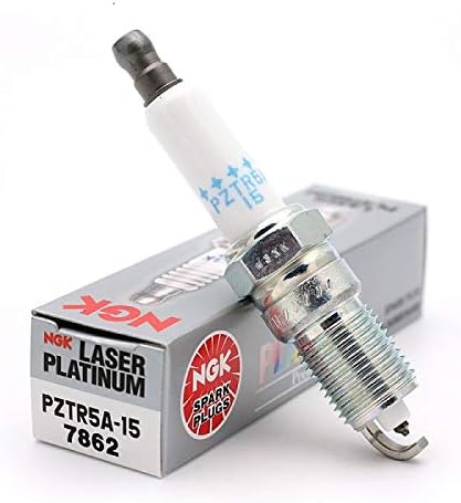 NGK Laser Platinum Spark Plug PZTR5A-15 7862 (Pack of 10) for Silverado Sierra Avalanche Suburban 2500 3500 Reach 18mm Gap 1.5mm Resistor Value 5K Ohm Cast Iron 10.8-18 lb. ft. Aluminum 7.2-14.5 lb. f