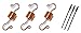 Tip-Top Garden Supply Copper Hummingbird Feeder Ant Trap by, Bug Trap, Ant Guard, Ant Moat (3, Natural Copper)