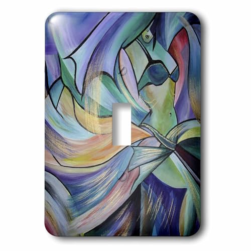 Danse orientale plaque de luxe pour interrupteur multicolore 3dRose - 2