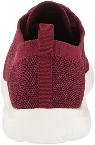 Clarks Women's Nova Glint Sneaker, Burgundy Knit, 9 | Image 2