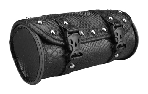 CKYDFE Bolsa Moto Bolsa para Sillín De Motocicleta Equipaje Bolsas PU Herramientas Horquilla Delantera Mochila Almacenamiento Colocación Tanque Impermeable(A)