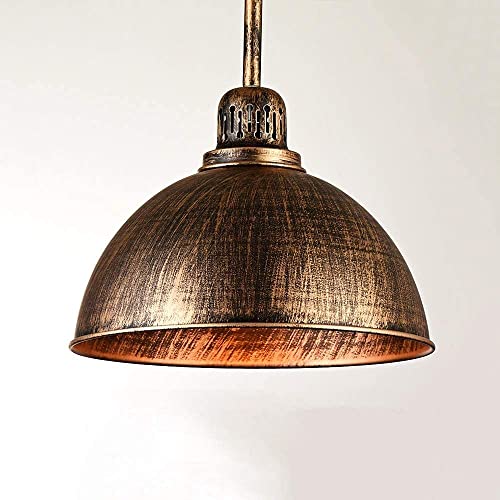 Lustre créatif couleur rouille suspension industrielle réglable E27