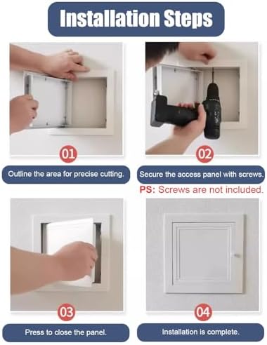 Waterproof Metal Drywall Access Panel - Easy Open Inspection Door for Shower, Attic & Home Use (18x32in / 45.7x81.3cm) - Ideal Ceiling Hatch for Residential Spaces