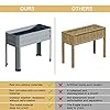PROXRACER Raised Garden Bed with Detachable Legs Elevated Metal Planter Box for Growing Fresh Herbs Vegetables Flowers Succulents&Other Plants for Outdoor Backyard Patio Deck Balcony #4