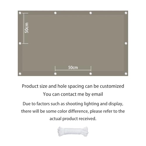 Voile d'ombrage extérieur grand format anti UV imperméable - 8