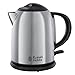Russell Hobbs czajnik elektryczny, markery szybkiego gotowania, wymienny filtr antywapienny, kontroler strix KEAI, pojemność 1l, moc 2200W, stal nierdzewna, srebrny, Oxford 20195-70