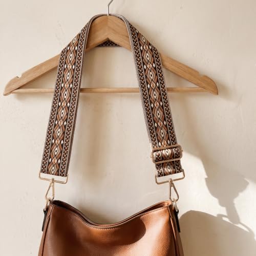 Image of Flower Purse Strap Replacement Embroidery Crossbody Shoulder Strap for Handbag Canvas Purse Extender Accessories