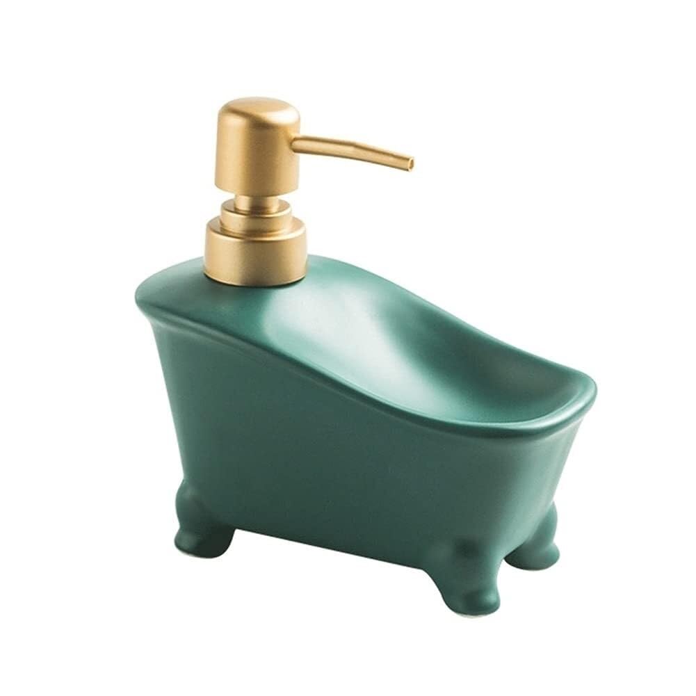 Dispensador de jabón dispensador de jabón de cerámica, botella de bomba antioxidante, loción creativa que se puede utilizar para decoración de nuevos artículos esenciales para el hogar