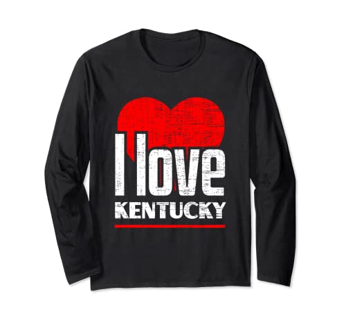 I Love Kentucky Best Home State - I Heart Kentucky Long Sleeve T-Shirt