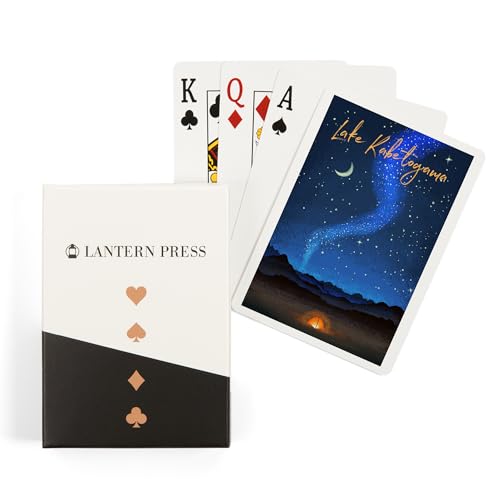 Lantern Press Lake Kabetogama, 52 naipes tamaño póker