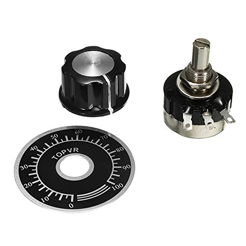4x Potentiometer RV24YN20S 10K Ohm - Kohlefilm Potentiometer Mit Drehknöpfen Für Geschwindigkeitsregelung