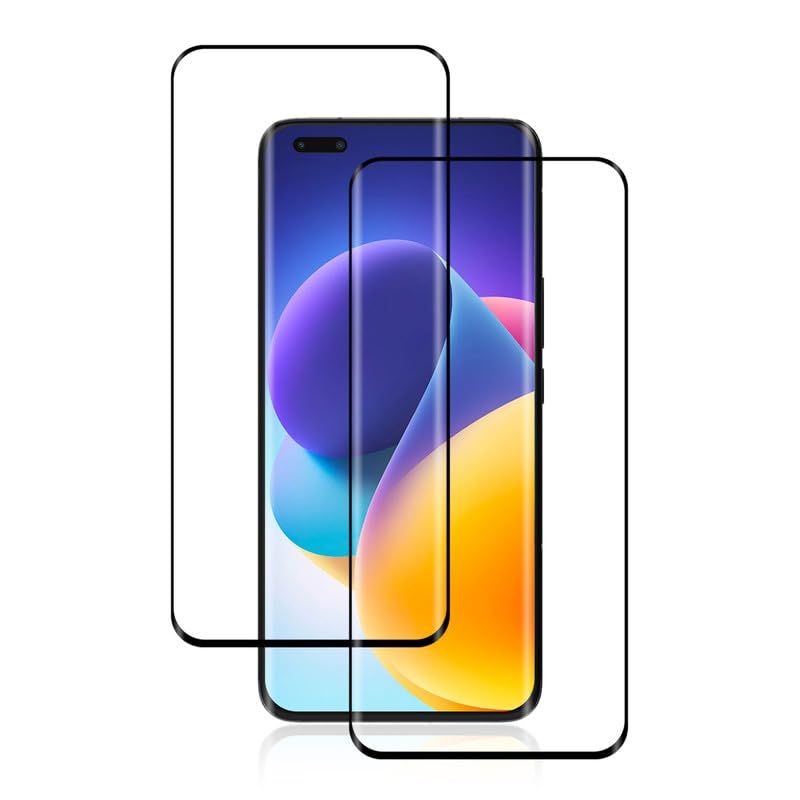 FOXZKISS 2 Stück Ultra-klar Schutzglas für Panzerglas Honor Magic 5 Pro Panzerfolie Anti-Fingerprint Folie für Schutzfolie Honor Magic 5 Pro Displayschutz Volle Abdeckung Schutz Glas