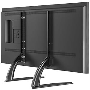 ELIVED Universal TV Stand Base TV Leg with 3-Level Height Adjustment for Most 27-55 Inch LED, LCD Flat/Curved TVs, Replacement Table Top TV Base Max VESA up to 800x400mm, Holds up to to 40KG EV2005