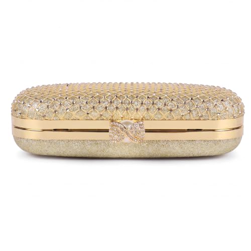 Image of M106 Glitter Clutch Purse For Women Sparkly evening bags Prom Party Handbag Rose Gold