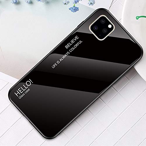 Coque rigide pour iPhone 11 Pro verre dégradé noir usage quotidien - 2