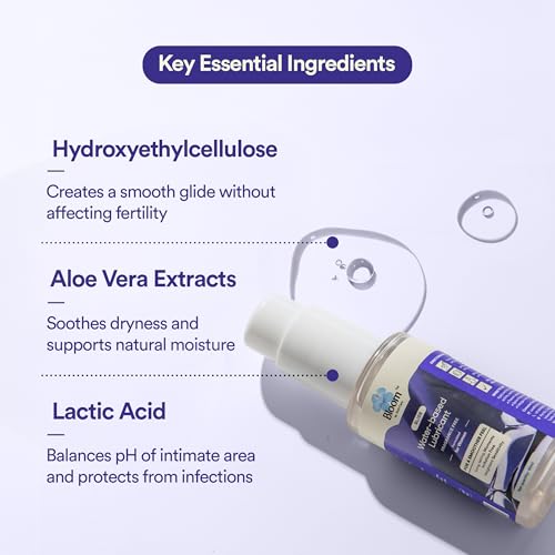 Image of Bloom by Bold Care Fragrance Free Lubricant | (50 ml) | Fertility Friendly| For Long-lasting Painless Experiences | Natural Lube for Dryness | Non-Sticky & pH Balanced Formula