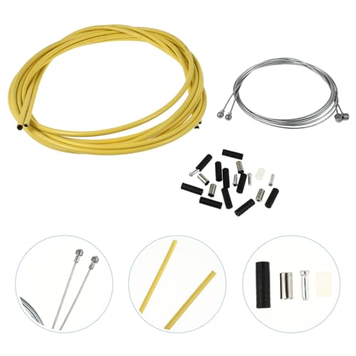 Câble de frein acier inoxydable WINOMO jaune haute performance pour vélo de course