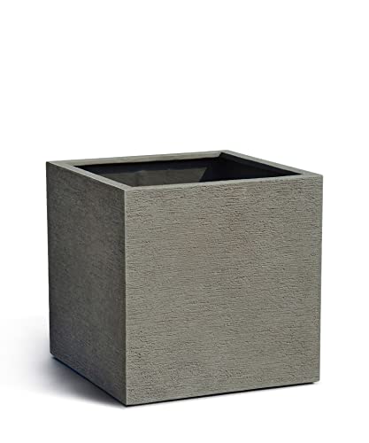 VAPLANTO® Pflanzkübel Cube 30 Macchiato Grau Quadratisch * 30 x 30 x 30 cm * 10 Jahre Garantie Cover