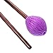 Frienda 1 Pair Medium Hard Yarn Head Keyboard Marimba Mallets with Maple Handles (Purple)