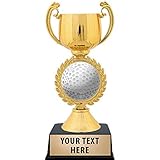 Crown Awards Personalized Golfball Trophy, 7.25