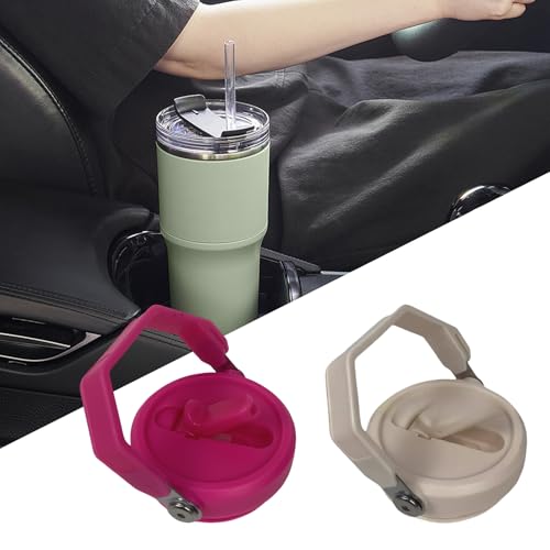 Repuesto para mango de botella ABS con tapa de popote desmontable universal de 30 oz 8