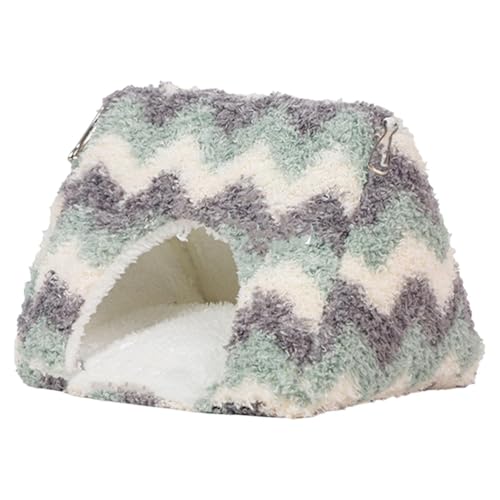 Baoblaze Bird Nest Parrot Hut Hanging Bird Tent Washable Comfortable Soft Flannel for Lovebird Blue Bird Chinchilla Parakeets Budgie, L