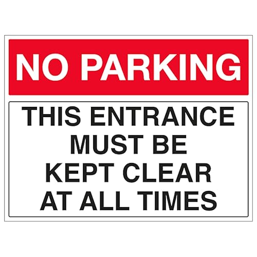 Panneau de sécurité No Parking en aluminium composite réfléchissant V Safety 600x450mm 3mm