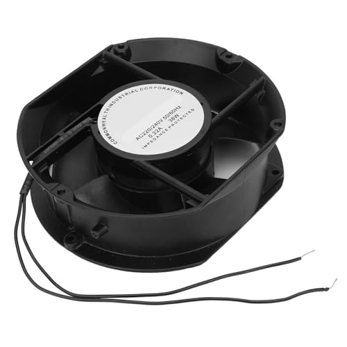 Akozon Axialventilator AC Axialventilator AC220V 38W Oval Kugellager Lüftungskühlventilator AC 220V Ersatz Zubehörteil