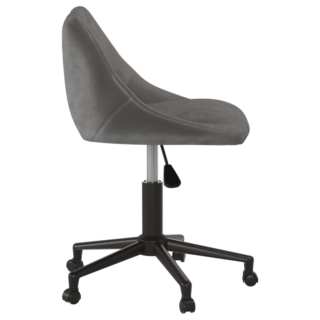 Sedia da ufficio girevole con rivestimento in velluto, regolabile in altezza, girevole a 360°, con ruote, ergonomica, per casa e ufficio, con schienale, braccioli e poggiatesta