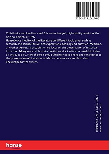 Christianity and Idealism: Vol. 1