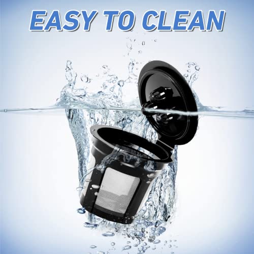 Upgrade 4 Pack K Cup Reusable Pods For Ninja Dual Brew Coffee Maker, Reusable K Pod Permanent K Cups Filters Coffee Accessories Compatible With Ninja Coffee Maker Filter Ninja Cfp201&Cfp301 Dualbrew #TOP6