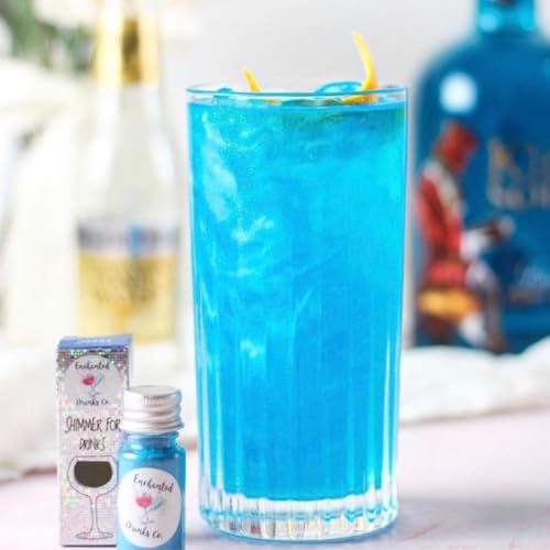 Enchanted Drinks Edible Shimmer Powder For Drinks - 25 Servings - 15 Colour Options (Baby Blue)