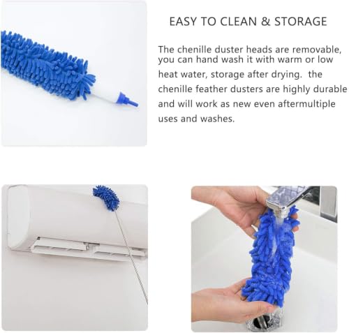 Image of Multi Purpose Microfiber Duster for Home and Car Use (Blue)