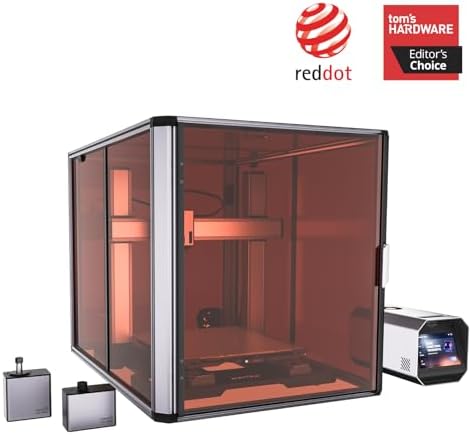 Snapmaker Artisan 3 in 1 3D Printer with 10W Laser Engraver & 200W CNC Carving,FDM 3D Printer Dual Extrusion Large Printing Size 15.75"x15.75"x15.75" with 7" Touchscreen,Industrial-Grade Linear Rails