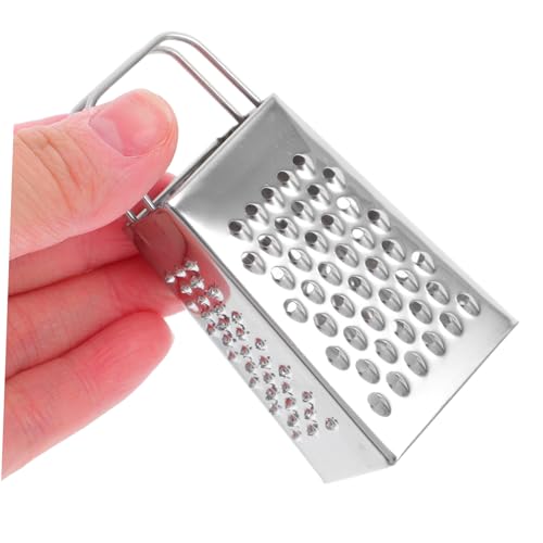 Rallador mini de acero inoxidable 2 pcs ergonómico miniatura 4