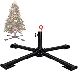FLY HAWK Christmas Tree Stand, 1.4” Foldable Artificial Christmas Tree Metal Ornament Holder Univers