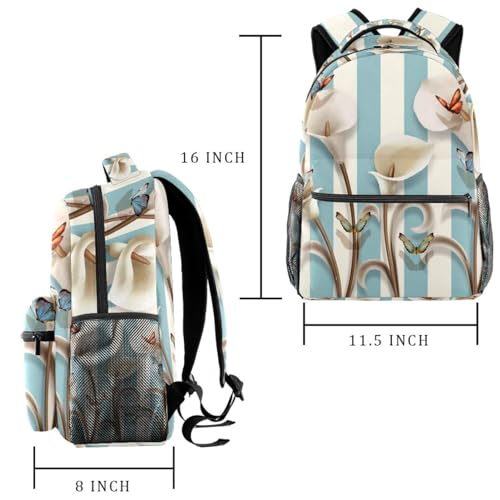 Sac à dos d'école pour adolescentes et filles grand format multicolore