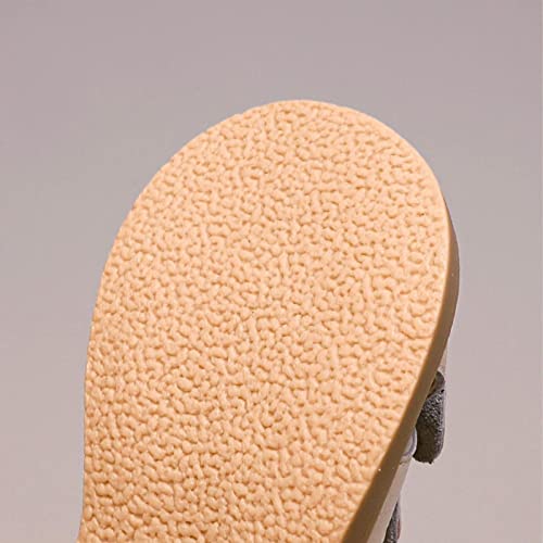 Toddler Girls Sandals Cute Bow Closed Toe Summer Shoes Non-Slip Flat Princess Shoes Sandals4