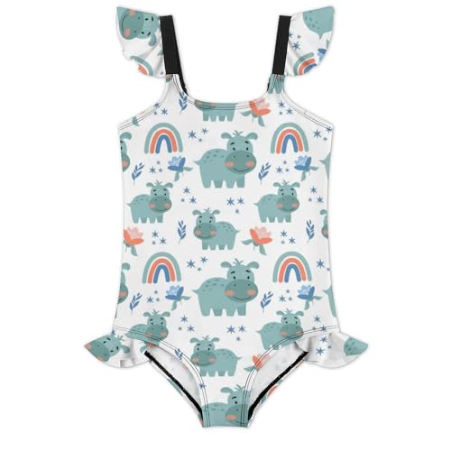 Image of Girls One Piece Swimsuit Swimwear Bathing Suits 3-12 Years