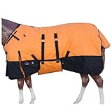 HILASON 1200D Winter Waterproof Poly Horse Blanket Belly Wrap | Turnout Blankets for Horses