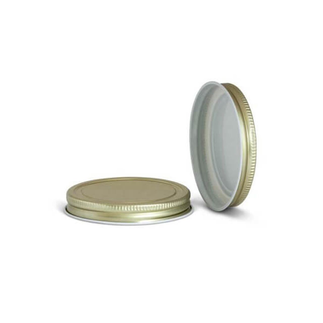 North Mountain Supply 89mm Gold Metal Lids – Fits 89-400 Jars – Pack of 12 – Plastisol Lined, Leak-Proof Seal – Made in USA