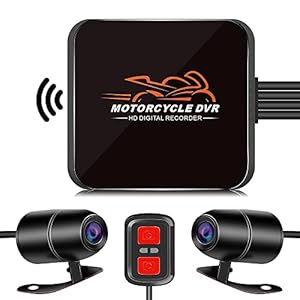 Motocam バイク用 ドライブレコーダー 前後カメラ 無し液晶 コンパクト スーパー暗視 WiFi機能 1080PフルHD 130°広角 Gセンサー 常時録画 ループ録画 リモコン付き 超小型 軽量 日本語説明書 12ヶ月保証期間付き D6L