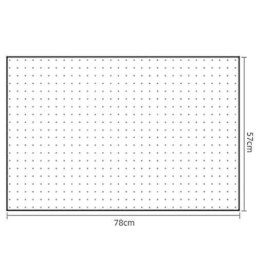 Panneau perforé en métal sans perforation 78x57 cm pour un rangement mural robuste - 3