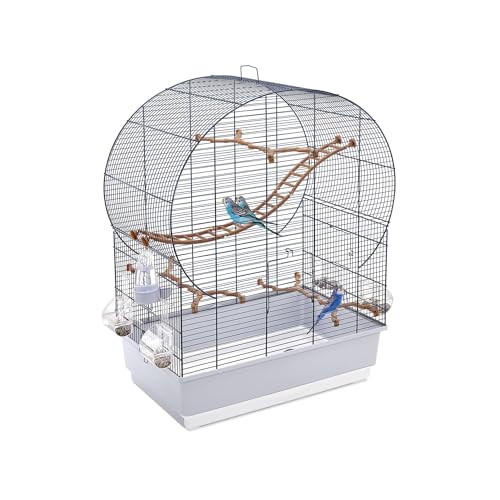 Jaula para pájaros IMAC ANDORRA espaciosa para canarios y periquitos 2