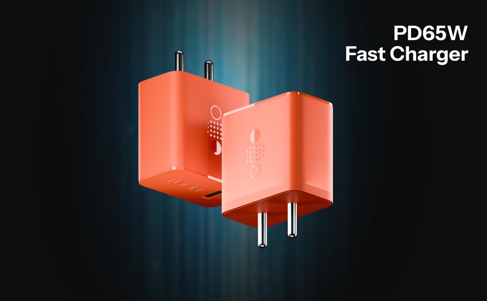 Image of Original 65W Charger for 3-in-1 Type C Fast Charging Wall Adapter, USB C Charger Block for Phne 2a /Phone 2 /Phne 1, Support Other Type-C Devices, Adapter(DP219)